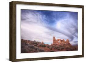 Cloudscape at Turret Arch, Arches National Park-Vincent James-Framed Photographic Print