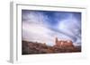 Cloudscape at Turret Arch, Arches National Park-Vincent James-Framed Photographic Print