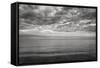 Cloudscape Over Sea B&W-Anthony Paladino-Framed Stretched Canvas