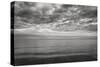 Cloudscape Over Sea B&W-Anthony Paladino-Stretched Canvas