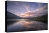 Cloudscape Reflection at Trillium Lake, Oregon-Vincent James-Stretched Canvas