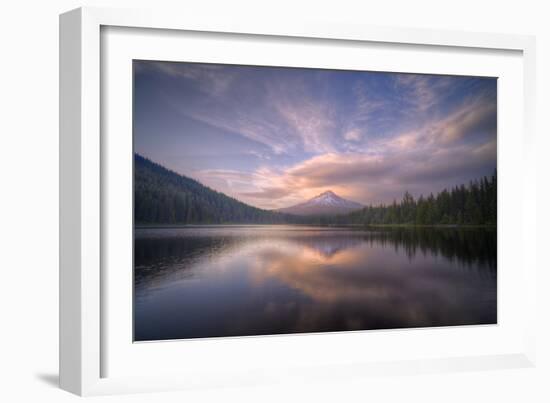 Cloudscape Reflection at Trillium Lake, Oregon-Vincent James-Framed Photographic Print