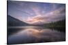 Cloudscape Reflection at Trillium Lake, Oregon-Vincent James-Stretched Canvas