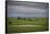 Cloudy day in the Flint Hills of Kansas-Michael Scheufler-Framed Stretched Canvas
