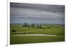 Cloudy day in the Flint Hills of Kansas-Michael Scheufler-Framed Photographic Print