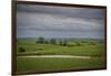 Cloudy day in the Flint Hills of Kansas-Michael Scheufler-Framed Photographic Print