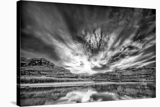 Cloudy Evening on the Colorado River-Dean Fikar-Stretched Canvas