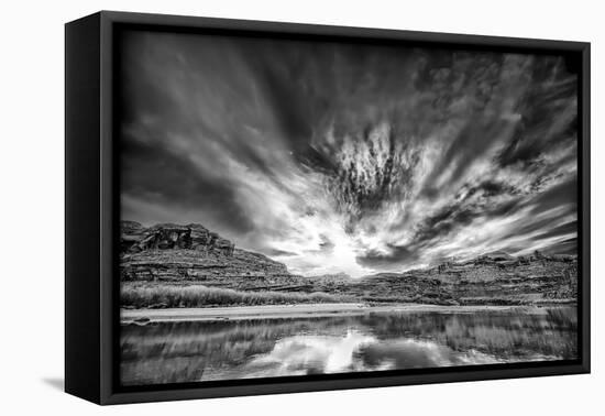 Cloudy Evening on the Colorado River-Dean Fikar-Framed Stretched Canvas