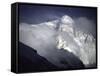 Cloudy Everest-Michael Brown-Framed Stretched Canvas