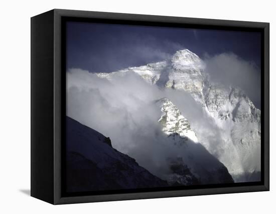 Cloudy Everest-Michael Brown-Framed Stretched Canvas