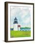 Cloudy Light I Green-Melissa Averinos-Framed Art Print