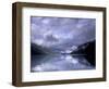 Cloudy Morning on Lake Crescent, Olympic National Park, Washington, USA-Inger Hogstrom-Framed Photographic Print