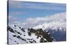 Cloudy Mountain Landscape of Krasnaya Polyana, Sochi, Russia-wasja-Stretched Canvas