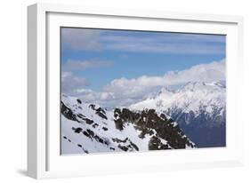 Cloudy Mountain Landscape of Krasnaya Polyana, Sochi, Russia-wasja-Framed Photographic Print