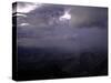 Cloudy Mountain Range, Madagascar-Michael Brown-Stretched Canvas