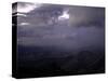 Cloudy Mountain Range, Madagascar-Michael Brown-Stretched Canvas