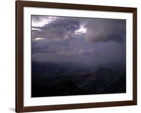 Cloudy Mountain Range, Madagascar-Michael Brown-Framed Photographic Print