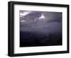 Cloudy Mountain Range, Madagascar-Michael Brown-Framed Photographic Print