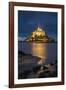 Cloudy sky at dusk, Mont-St-Michel, UNESCO World Heritage Site, Normandy, France, Europe-Francesco Vaninetti-Framed Photographic Print