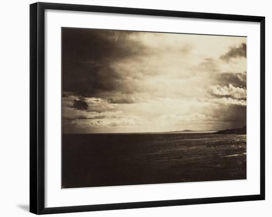 Cloudy Sky, Mediterranean Sea, 1857-Gustave Le Gray-Framed Photographic Print