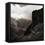 Cloudy Sky Over a Canyon-null-Framed Stretched Canvas