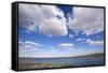 Cloudy Sky over Body of Water-Momatiuk - Eastcott-Framed Stretched Canvas