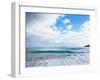 Cloudy Sky over Sea with Some Waves-Norbert Schaefer-Framed Photographic Print