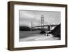 Cloudy sunset, ocean waves in San Francisco at Golden Gate Bridge from Marshall Beach-David Chang-Framed Photographic Print