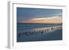 Cloudy Sunset on Crescent Beach, Siesta Key, Sarasota, Florida, USA-Bernard Friel-Framed Photographic Print