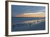 Cloudy Sunset on Crescent Beach, Siesta Key, Sarasota, Florida, USA-Bernard Friel-Framed Photographic Print