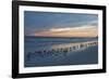 Cloudy Sunset on Crescent Beach, Siesta Key, Sarasota, Florida, USA-Bernard Friel-Framed Photographic Print