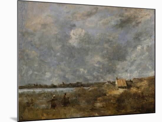 Cloudy Weather at Pas-De-Calais-Jean-Baptiste-Camille Corot-Mounted Giclee Print