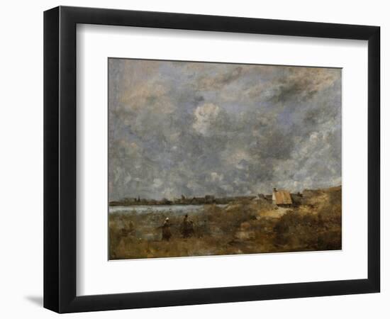Cloudy Weather at Pas-De-Calais-Jean-Baptiste-Camille Corot-Framed Giclee Print