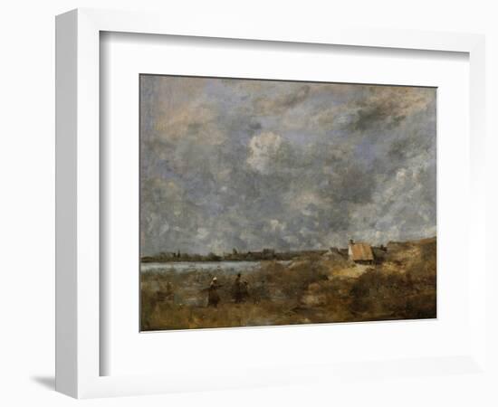 Cloudy Weather at Pas-De-Calais-Jean-Baptiste-Camille Corot-Framed Giclee Print