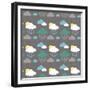 Cloudy with a Chance of Love-Joanne Paynter Design-Framed Giclee Print