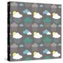 Cloudy with a Chance of Love-Joanne Paynter Design-Stretched Canvas