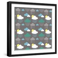 Cloudy with a Chance of Love-Joanne Paynter Design-Framed Giclee Print