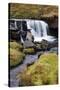 Clough Force on Grisedale Beck Near Garsdale Head-Mark-Stretched Canvas