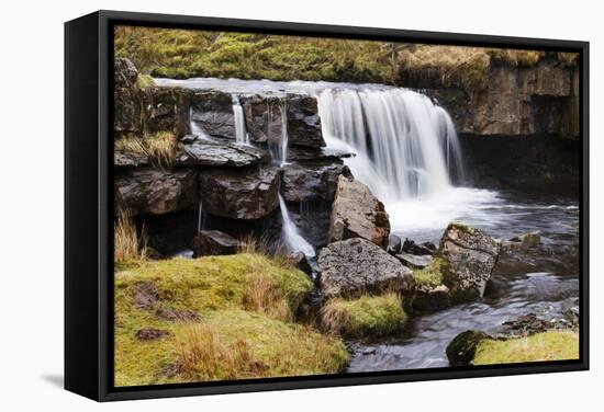 Clough Force on Grisedale Beck Near Garsdale Head-Mark-Framed Stretched Canvas