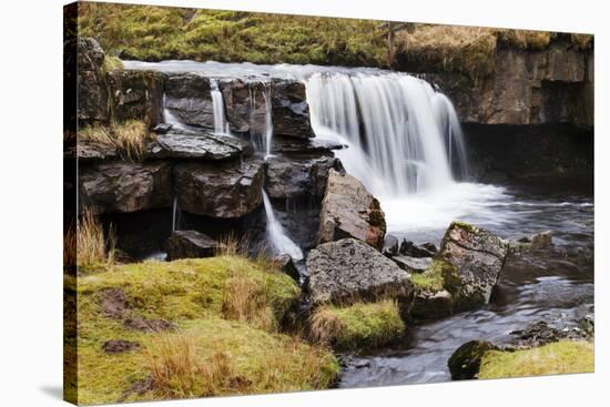 Clough Force on Grisedale Beck Near Garsdale Head-Mark-Stretched Canvas