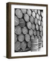 Clove Oil in Drums Ready For Exporting-Eliot Elisofon-Framed Photographic Print