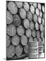 Clove Oil in Drums Ready For Exporting-Eliot Elisofon-Mounted Photographic Print