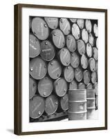 Clove Oil in Drums Ready For Exporting-Eliot Elisofon-Framed Photographic Print