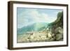 Clovelly, Devon-John White Abbott-Framed Giclee Print