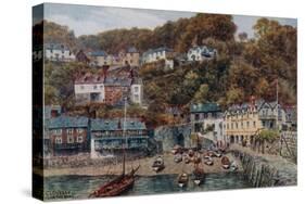 Clovelly from the Quay-Alfred Robert Quinton-Stretched Canvas