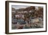 Clovelly from the Quay-Alfred Robert Quinton-Framed Giclee Print