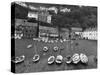 Clovelly Harbour-null-Stretched Canvas