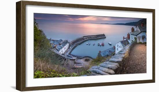 Clovelly Harbour-Terry Mathews-Framed Photographic Print