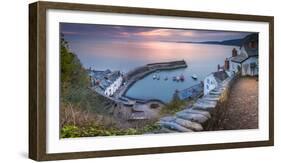 Clovelly Harbour-Terry Mathews-Framed Photographic Print