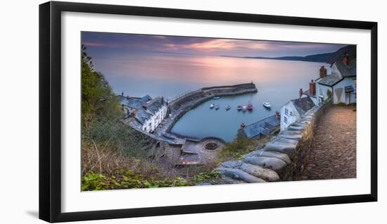 Clovelly Harbour-Terry Mathews-Framed Photographic Print